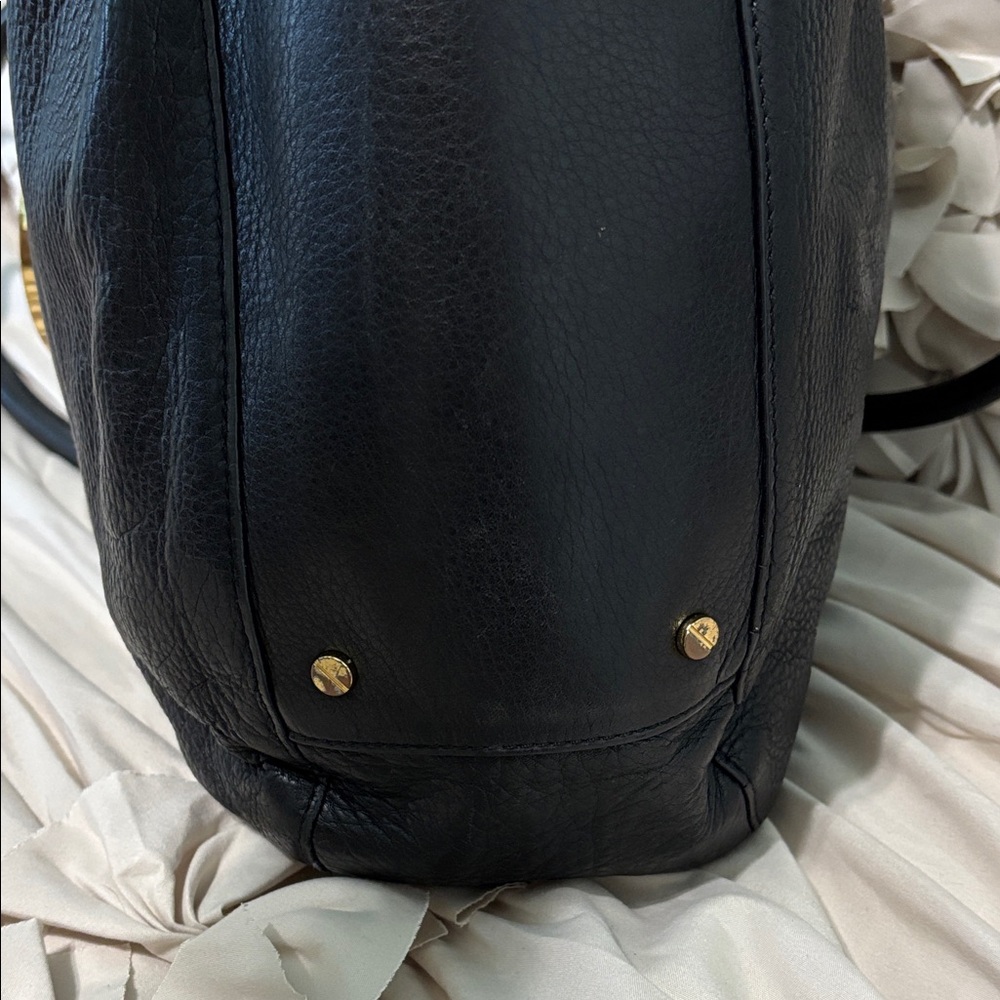 Tory Burch Black Leather Handbag satchel - Picture 9 of 12